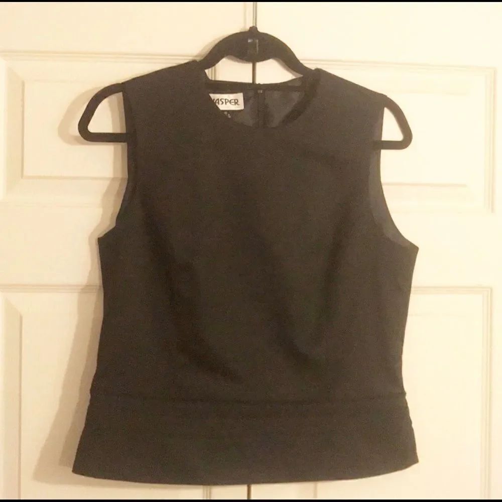 Kasper Fitted Black Tank Size 10